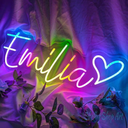 Name Floro  Neon Sign