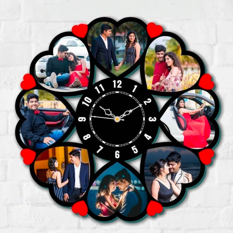 Timeless Memories Wooden Clock