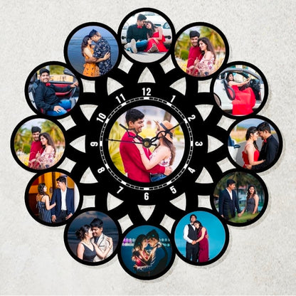 Timeless Memories Wooden Clock