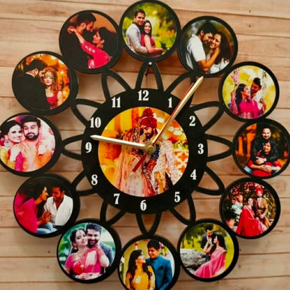 Timeless Memories Wooden Clock
