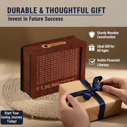 MDF Piggy Bank with Custom Photo and Names