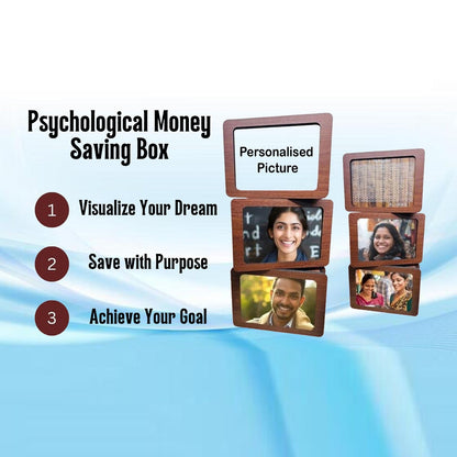 MDF Piggy Bank with Custom Photo and Names