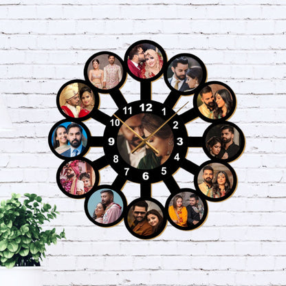 Timeless Memories Wooden Clock