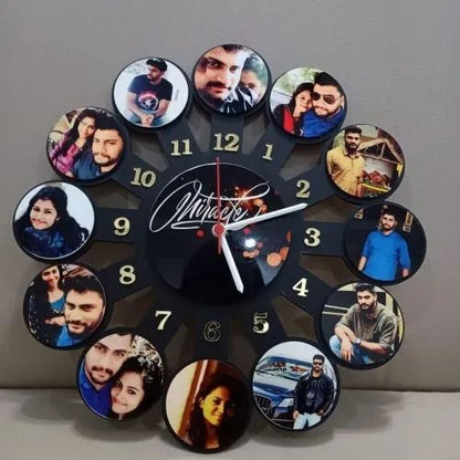 Timeless Memories Wooden Clock