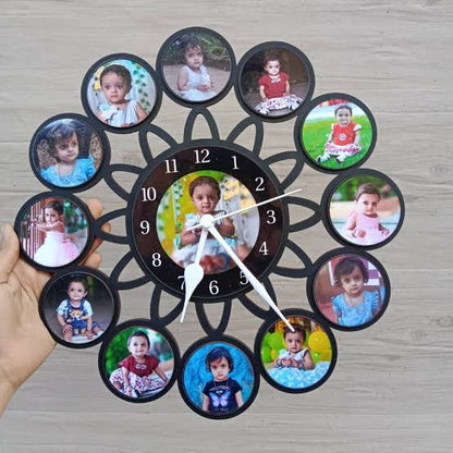 Timeless Memories Wooden Clock