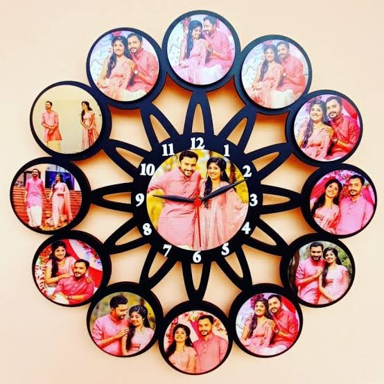 Timeless Memories Wooden Clock