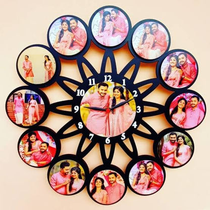 Timeless Memories Wooden Clock